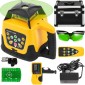 VEVOR Rotary Laser Level Green Beam 500m Εύρος κλίσης Ρυθμιζόμενη 360° Περιστροφή με ακρίβεια με θήκη μεταφοράς δέκτη τηλεχειριστηρίου