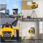 VEVOR Rotary Laser Level Kit Red Beam Ψηφιακό αυτοεπιπεδούμενο περιστροφικό κιτ λέιζερ 500M Range with Remote Control Receiver Case Transporting