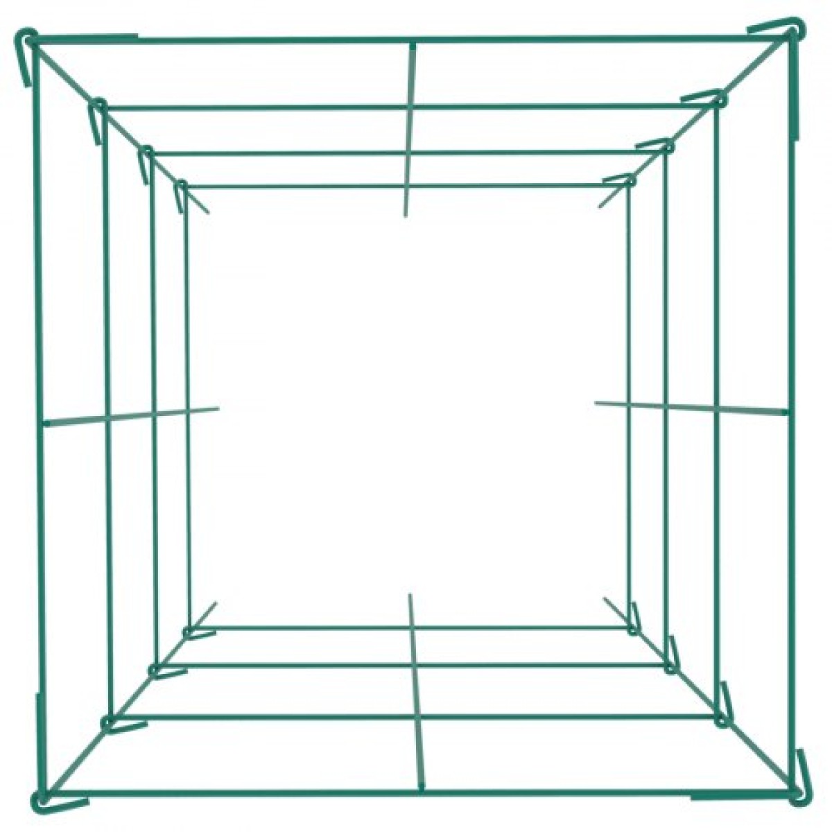 Κλουβιά ντομάτας VEVOR, 14,6" x 14,6" x 39,4", 6 Συσκευασίες Τετράγωνοι κλωβοί στήριξης φυτών, Πράσινοι πύργοι ντομάτας από χάλυβα με επικάλυψη PVC για αναρριχώμενα λαχανικά, φυτά, λουλούδια, φρούτα