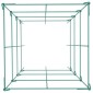 Κλουβιά ντομάτας VEVOR, 14,6" x 14,6" x 39,4", 6 Συσκευασίες Τετράγωνοι κλωβοί στήριξης φυτών, Πράσινοι πύργοι ντομάτας από χάλυβα με επικάλυψη PVC για αναρριχώμενα λαχανικά, φυτά, λουλούδια, φρούτα