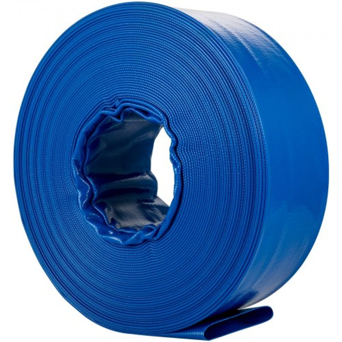 Εύκαμπτος σωλήνας εκκένωσης VEVOR, 51 mm x 32 m, Επίπεδος εύκαμπτος σωλήνας από ύφασμα PVC, σωλήνας αποστράγγισης βαρέως τύπου backwash με σφιγκτήρες, ανθεκτικός στις καιρικές συνθήκες και ανθεκτικός στη διάρρηξη, Ιδανικός για πισίνα και μεταφορά νερού, μ