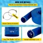Εύκαμπτος σωλήνας εκκένωσης VEVOR, 51 mm x 32 m, Επίπεδος εύκαμπτος σωλήνας από ύφασμα PVC, σωλήνας αποστράγγισης βαρέως τύπου backwash με σφιγκτήρες, ανθεκτικός στις καιρικές συνθήκες και ανθεκτικός στη διάρρηξη, Ιδανικός για πισίνα και μεταφορά νερού, μ
