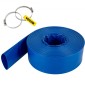 Εύκαμπτος σωλήνας εκκένωσης VEVOR, 51 mm x 32 m, Επίπεδος εύκαμπτος σωλήνας από ύφασμα PVC, σωλήνας αποστράγγισης βαρέως τύπου backwash με σφιγκτήρες, ανθεκτικός στις καιρικές συνθήκες και ανθεκτικός στη διάρρηξη, Ιδανικός για πισίνα και μεταφορά νερού, μ