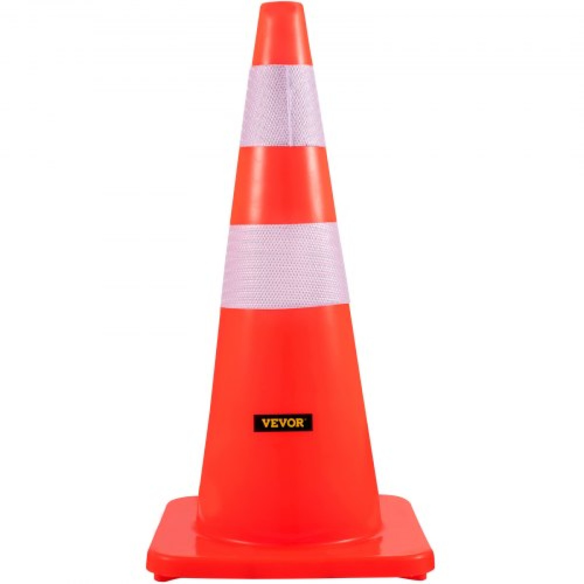 Κώνοι ασφαλείας VEVOR, Ύψος 28 ίντσες/73 cm, 12 ΤΕΜ PVC πορτοκαλί κώνος κυκλοφορίας με 2 αντανακλαστικά κολάρα και ζυγισμένη βάση, που χρησιμοποιούνται για έλεγχο κυκλοφορίας, στάθμευση δρόμου και σχολική βελτίωση