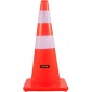 Κώνοι ασφαλείας VEVOR, Ύψος 28 ίντσες/73 cm, 12 ΤΕΜ PVC πορτοκαλί κώνος κυκλοφορίας με 2 αντανακλαστικά κολάρα και ζυγισμένη βάση, που χρησιμοποιούνται για έλεγχο κυκλοφορίας, στάθμευση δρόμου και σχολική βελτίωση