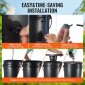 VEVOR DWC Hydroponics Grow System, Hydroponic Growing System, Deep Water Culture 5-Gallon 8 Buckets, DWC System with Air Pump, Air Stones και Water Level Device for Leafy Lagetables