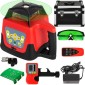 VEVOR Laser Level Green Beam Self Rotating Leveling Kit Αυτόματο επαγγελματικό βαρύ εργαλείο λέιζερ με θήκη μεταφοράς με τηλεχειριστήριο δέκτη