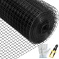 Υφασμάτινο ύφασμα VEVOR, 36 \" x 50\' & 1 \" x 1 \" μέγεθος πλέγματος, γαλβανισμένο ατσάλι με επίστρωση βινυλίου 16 διαμετρήματος περίφραξη από σύρμα κοτόπουλου με μια πένσα κοπής & ένα ζευγάρι υφασμάτινα γάντια, για περίφραξη 