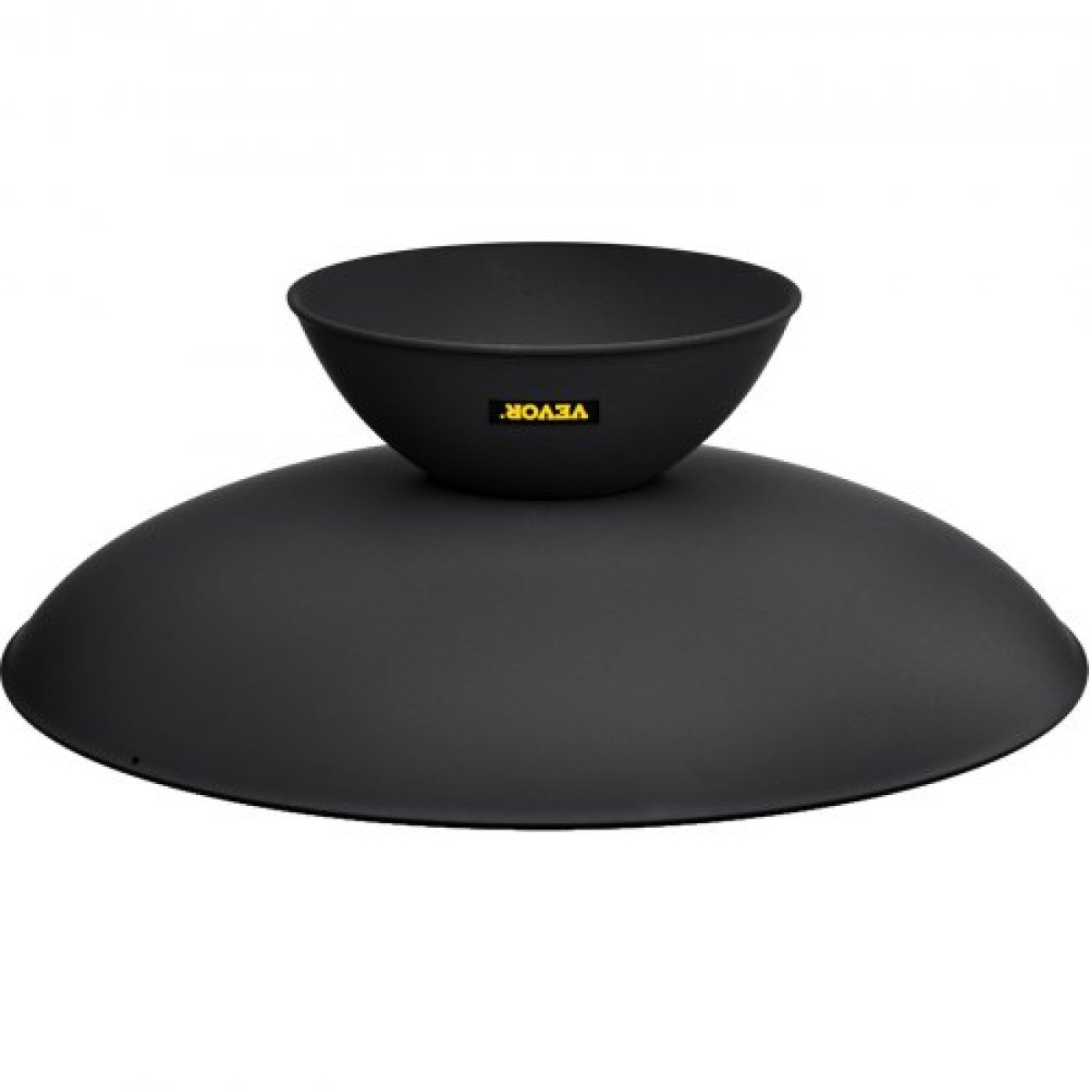 VEVOR Fire Pit Bowl, 30 ιντσών βαθύ στρογγυλό μπολ από χυτοσίδηρο, καύση ξύλου για εξωτερικά αίθρια, αυλές και κάμπινγκ, με βάση σχεδιασμένη για σταθερό μπολ και ραβδί καυσόξυλου, μαύρο