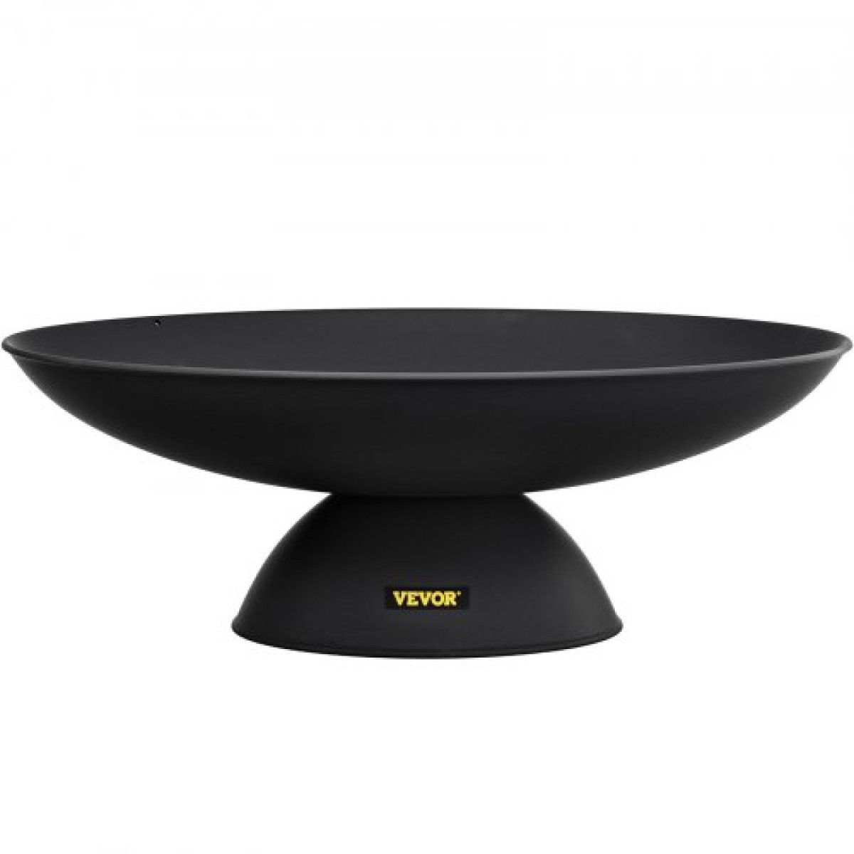 VEVOR Fire Pit Bowl, 30 ιντσών βαθύ στρογγυλό μπολ από χυτοσίδηρο, καύση ξύλου για εξωτερικά αίθρια, αυλές και κάμπινγκ, με βάση σχεδιασμένη για σταθερό μπολ και ραβδί καυσόξυλου, μαύρο