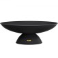 VEVOR Fire Pit Bowl, 30 ιντσών βαθύ στρογγυλό μπολ από χυτοσίδηρο, καύση ξύλου για εξωτερικά αίθρια, αυλές και κάμπινγκ, με βάση σχεδιασμένη για σταθερό μπολ και ραβδί καυσόξυλου, μαύρο