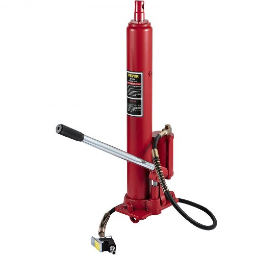 VEVOR 8-Ton Hydraulic/Air Long Ram Jack Single Pump Engine Lift Cherry Picker