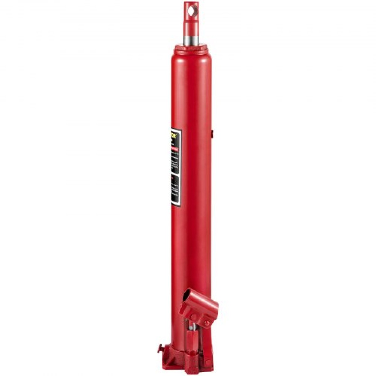 VEVOR Hydraulic Long Ram Jack, χωρητικότητα 4 Tons/8818 lbs, με μονοέμβολη αντλία και επίπεδη βάση, χειροκίνητος επιλογέας κερασιού με λαβή, για γερανούς γκαράζ/καταστήματος, ανυψωτικό κινητήρα, κόκκινο