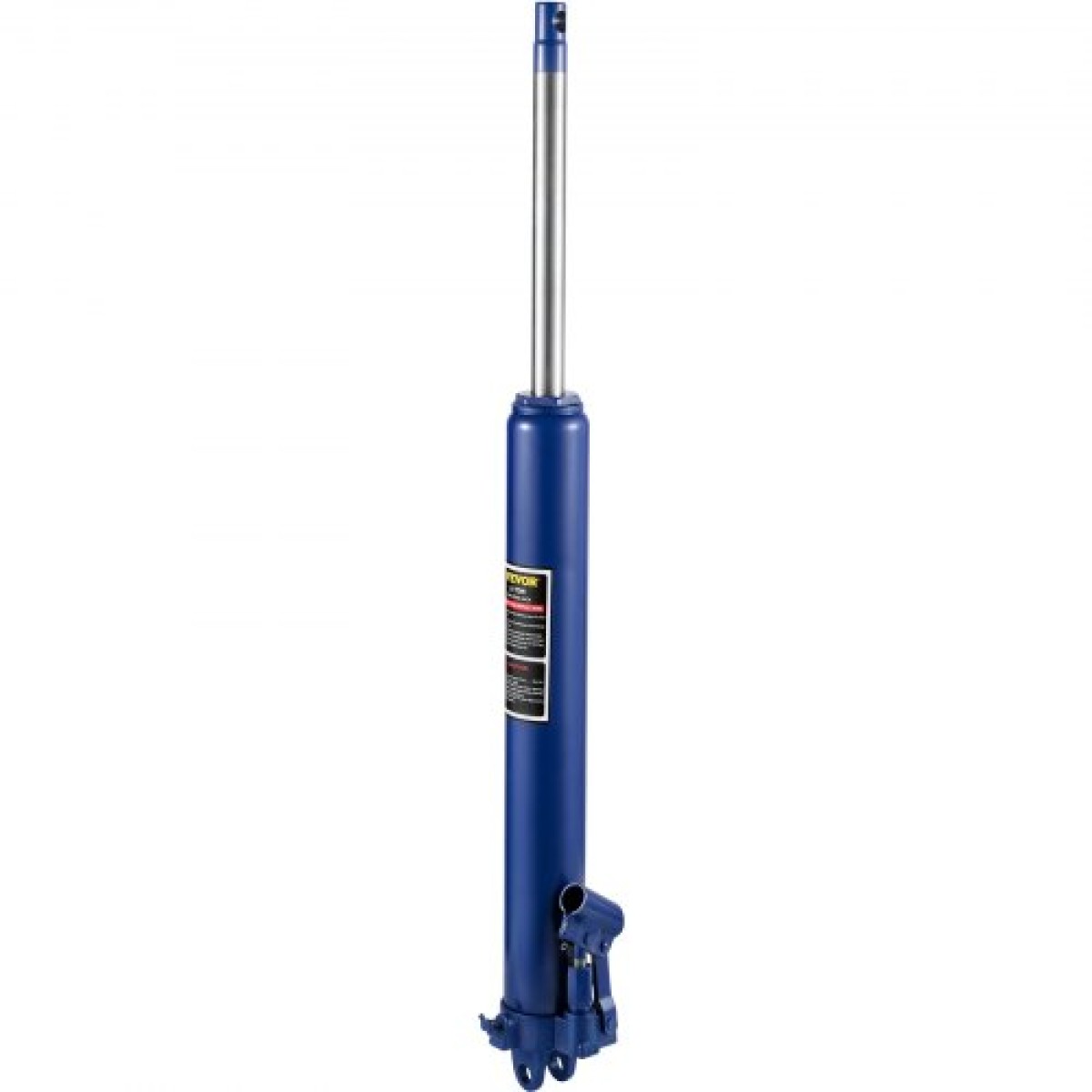 VEVOR Hydraulic Long Ram Jack, χωρητικότητας 8 Tons/17363 lbs, με μονοέμβολη αντλία και βάση Clevis, Χειροκίνητος επιλογέας Cherry με λαβή, για γερανούς γκαράζ/καταστήματος, ανυψωτικό κινητήρα, μπλε