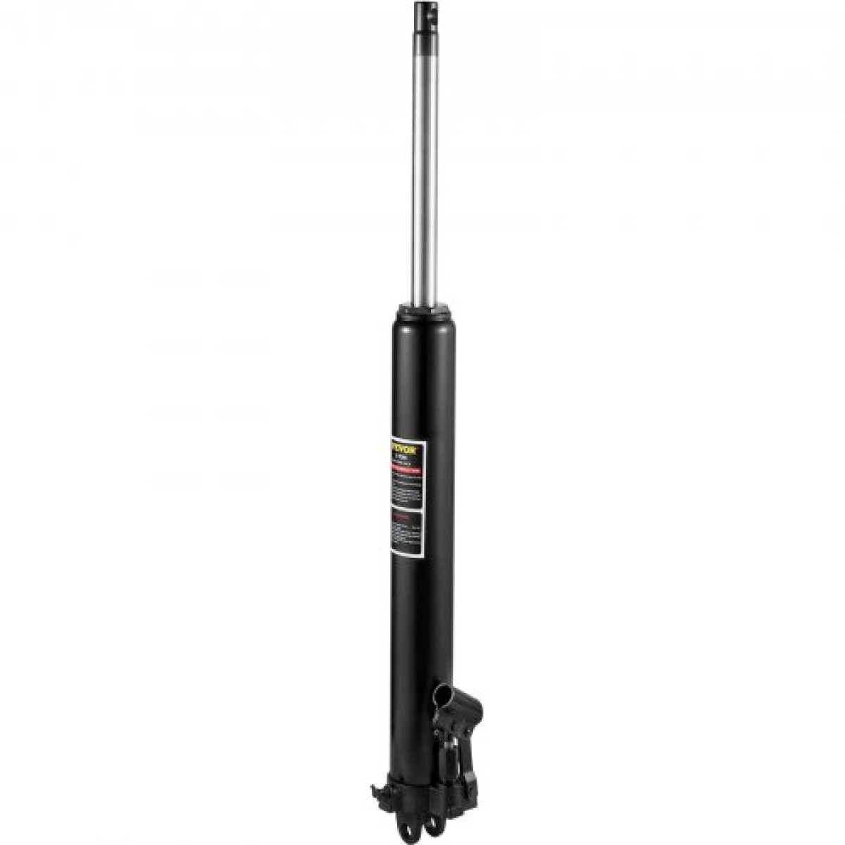 VEVOR Hydraulic Long Ram Jack, χωρητικότητας 3 Tons/6600 lbs, με μονοέμβολη αντλία και βάση Clevis, χειροκίνητος επιλογέας κερασιού με λαβή, για γερανούς γκαράζ/καταστήματος, ανυψωτικό κινητήρα, μαύρο