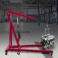 VEVOR Hydraulic Long Ram Jack, χωρητικότητας 3 Tons/6600 lbs, με μονοέμβολη αντλία και βάση Clevis, χειροκίνητος επιλογέας κερασιού με λαβή, για γερανούς γκαράζ/καταστήματος, ανυψωτικό κινητήρα, μαύρο