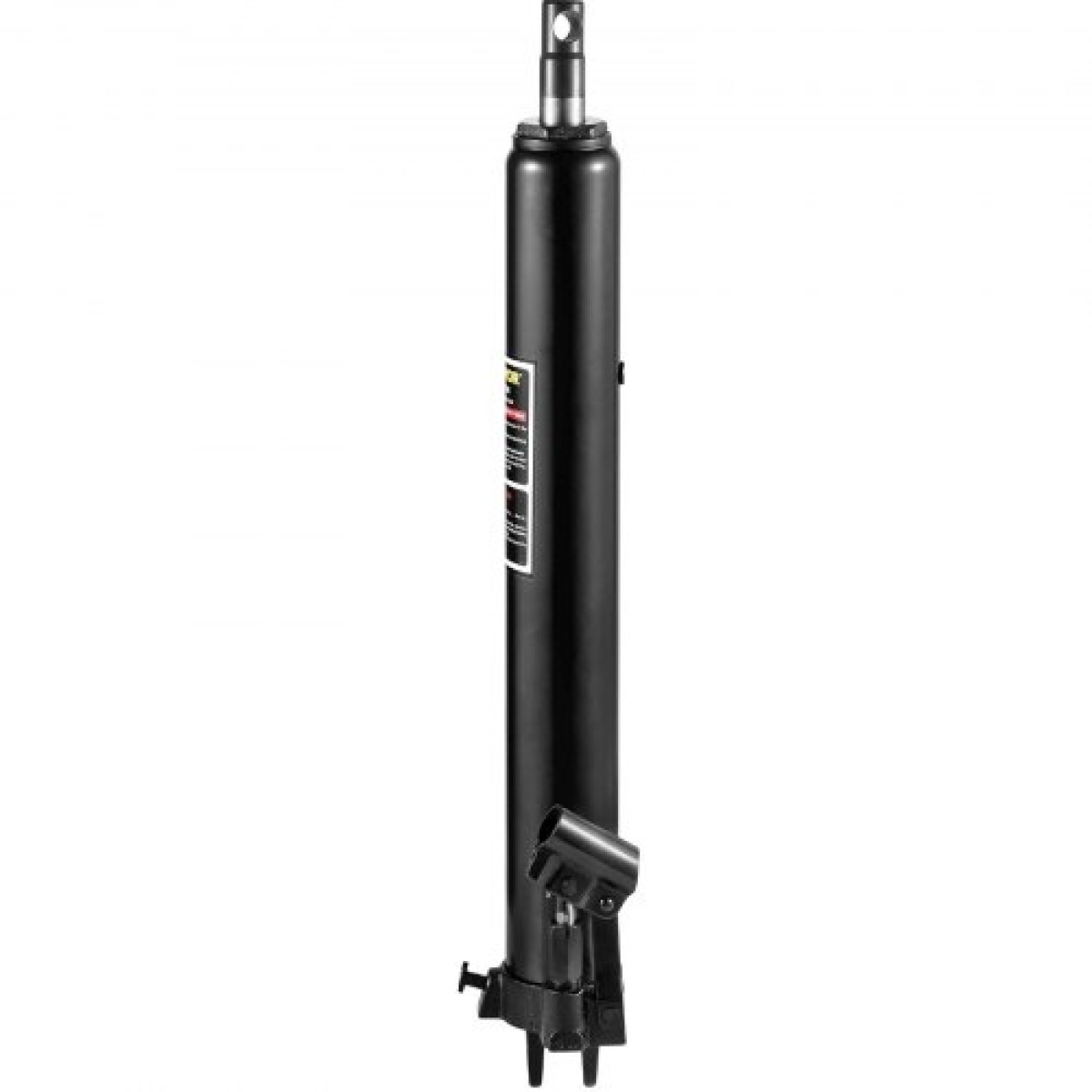 VEVOR Hydraulic Long Ram Jack, χωρητικότητας 3 Tons/6600 lbs, με μονοέμβολη αντλία και βάση Clevis, χειροκίνητος επιλογέας κερασιού με λαβή, για γερανούς γκαράζ/καταστήματος, ανυψωτικό κινητήρα, μαύρο