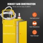 VEVOR 30 Gallon Fuel Caddy, Gas Storage Tank & 4 Wheels, with Manuel Transfer Pump, βενζινοδοχείο καυσίμου ντίζελ για αυτοκίνητα, χορτοκοπτικά, ATV, σκάφη, Περισσότερα, κίτρινο