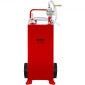 VEVOR 30 Gallon Fuel Caddy, Fuel Storage Tank σε 2 τροχούς, Φορητό Gas Caddy με Manuel Transfer Pump, βενζίνη ντίζελ δοχείο καυσίμου για αυτοκίνητα, χορτοκοπτικά, ATV, σκάφη, Περισσότερα, κόκκινο