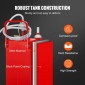 VEVOR 30 Gallon Fuel Caddy, Fuel Storage Tank σε 2 τροχούς, Φορητό Gas Caddy με Manuel Transfer Pump, βενζίνη ντίζελ δοχείο καυσίμου για αυτοκίνητα, χορτοκοπτικά, ATV, σκάφη, Περισσότερα, κόκκινο