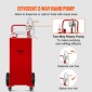VEVOR 30 Gallon Fuel Caddy, Gas Storage Tank & 4 Wheels, with Manuel Transfer Pump, βενζινοδοχείο καυσίμου ντίζελ για αυτοκίνητα, χορτοκοπτικά, ATV, σκάφη, Περισσότερα, κόκκινο