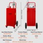 VEVOR 30 Gallon Fuel Caddy, Gas Storage Tank & 4 Wheels, with Manuel Transfer Pump, βενζινοδοχείο καυσίμου ντίζελ για αυτοκίνητα, χορτοκοπτικά, ATV, σκάφη, Περισσότερα, κόκκινο