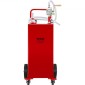 VEVOR 30 Gallon Fuel Caddy, Gas Storage Tank & 4 Wheels, with Manuel Transfer Pump, βενζινοδοχείο καυσίμου ντίζελ για αυτοκίνητα, χορτοκοπτικά, ATV, σκάφη, Περισσότερα, κόκκινο