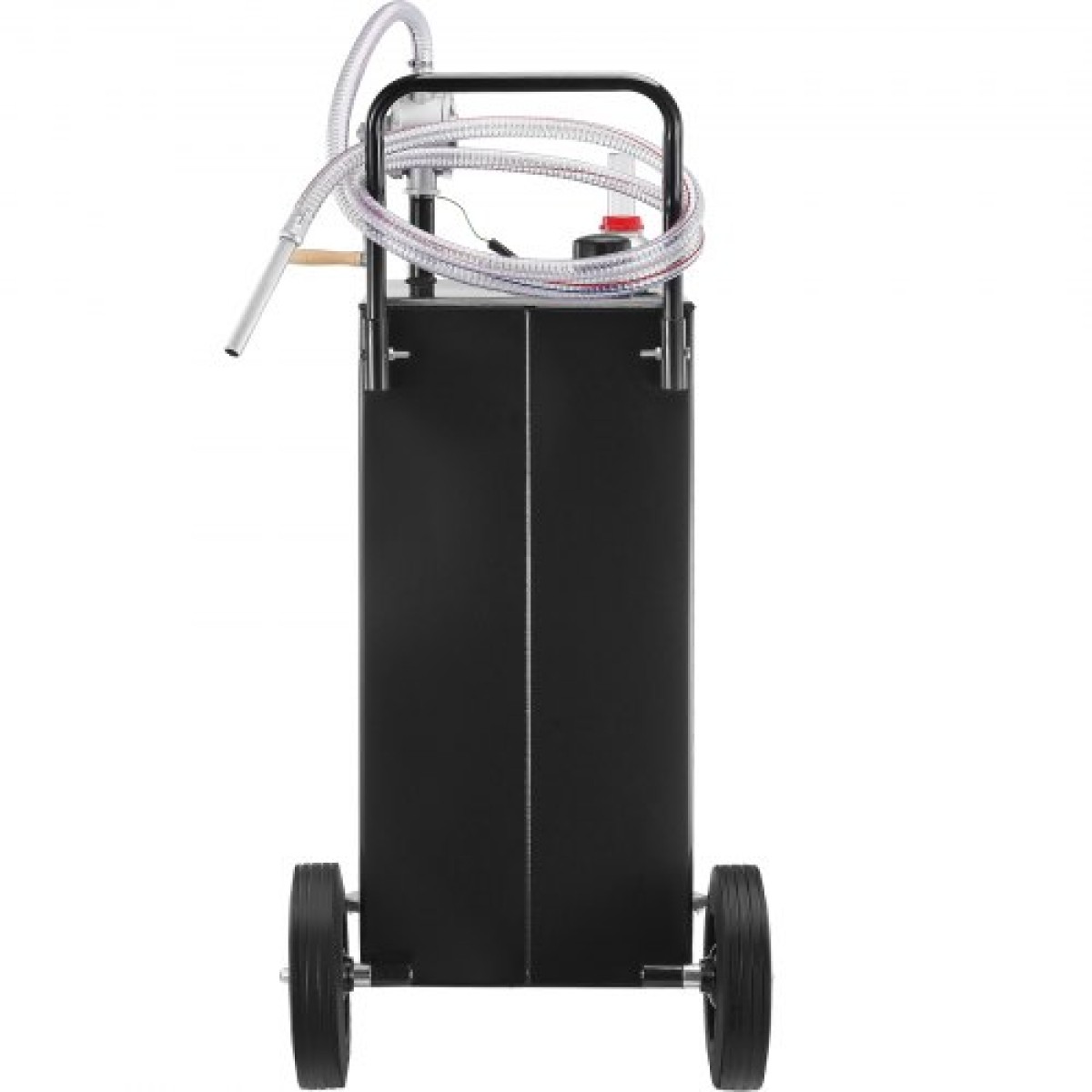VEVOR 30 Gallon Fuel Caddy, Gas Storage Tank & 4 Wheels, with Manuel Transfer Pump, βενζινοδοχείο καυσίμου ντίζελ για αυτοκίνητα, χορτοκοπτικά, ATV, σκάφη, Περισσότερα, Μαύρο
