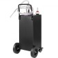 VEVOR 30 Gallon Fuel Caddy, Gas Storage Tank & 4 Wheels, with Manuel Transfer Pump, βενζινοδοχείο καυσίμου ντίζελ για αυτοκίνητα, χορτοκοπτικά, ATV, σκάφη, Περισσότερα, Μαύρο