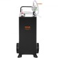 VEVOR 30 Gallon Caddy, Δεξαμενή αποθήκευσης καυσίμου με ρόδες, φορητό δοχείο καυσίμου με αντλία μεταφοράς Manuel, δοχείο καυσίμου βενζίνης ντίζελ για αυτοκίνητα, χορτοκοπτικά, ATV, σκάφη, Περισσότερα, Μαύρο