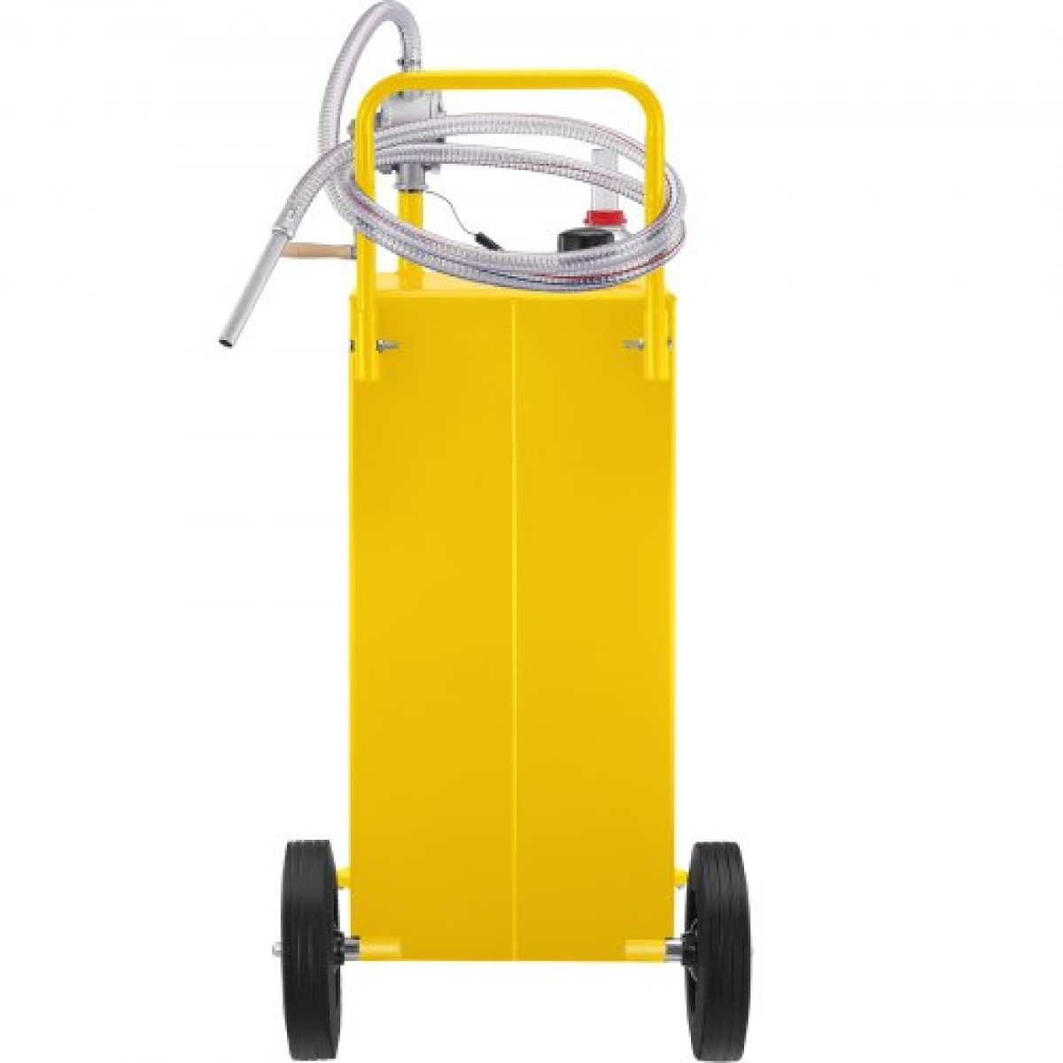 VEVOR Fuel Caddy, 35 Gallon, Δεξαμενή αποθήκευσης αερίου σε 4 τροχούς, με Manuel Transfer Pump, Δοχείο καυσίμου βενζίνης ντίζελ για αυτοκίνητα, χορτοκοπτικά, ATV, σκάφη, Περισσότερα, κίτρινο