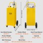 VEVOR Fuel Caddy, 35 Gallon, Δεξαμενή αποθήκευσης αερίου σε 4 τροχούς, με Manuel Transfer Pump, Δοχείο καυσίμου βενζίνης ντίζελ για αυτοκίνητα, χορτοκοπτικά, ATV, σκάφη, Περισσότερα, κίτρινο