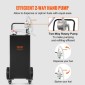 VEVOR Fuel Caddy, 35 Gallon, Δεξαμενή αποθήκευσης αερίου σε 4 τροχούς, με αντλία χειροκίνητης μεταφοράς, δοχείο καυσίμου βενζίνης ντίζελ για αυτοκίνητα, χορτοκοπτικά, ATV, σκάφη, Περισσότερα, Μαύρο