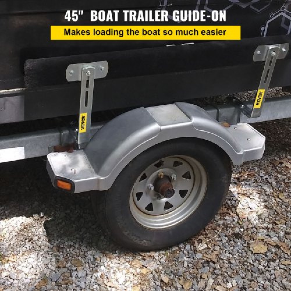 VEVOR Boat Trailer Guide-on 48" π-shape Trailer Guide on w/Carpet-padded Boards