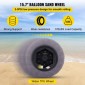 VEVOR Beach Balloon Wheels, Ανταλλακτικά ελαστικά άμμου 16", TPU Cart ελαστικά για Kayak Dolly, Canoe Cart και Buggy με δωρεάν αντλία αέρα, 2-συσκευασία