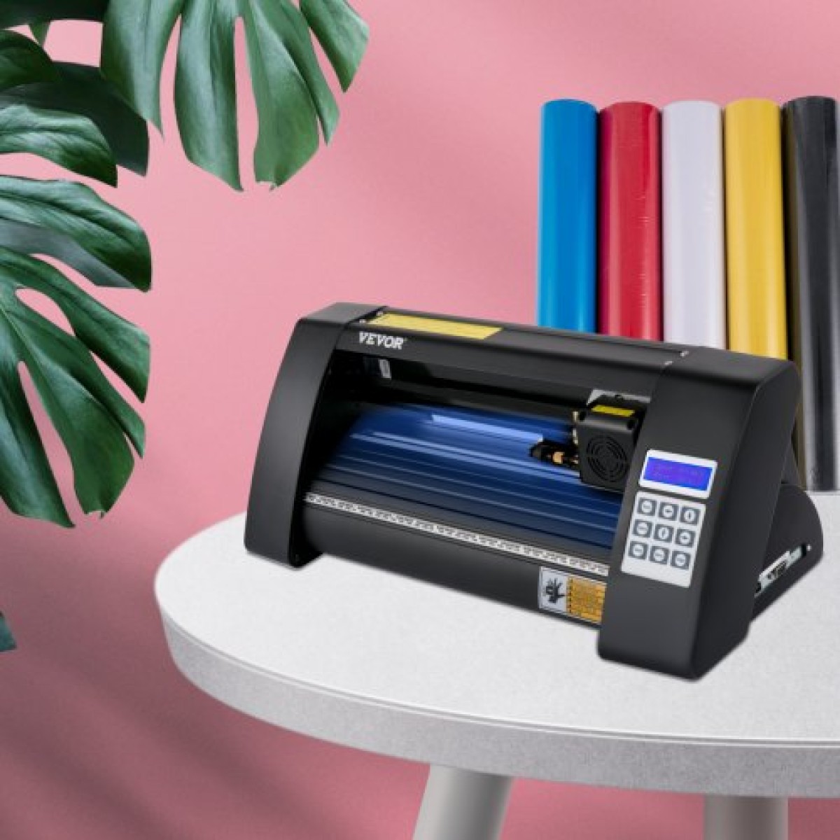 VEVOR Vinyl Cutter, 375mm Vinyl Plotter, LED Screen Plotter Cutter, Ημιαυτόματο ενσωματωμένο οπτικό μάτι για ακριβή καθοδήγηση, συμβατό με λογισμικό SignMaster για Σχεδίαση επιφάνειας εργασίας συστήματος Windows