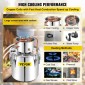 VEVOR Alcohol Still, 50L από ανοξείδωτο ατσάλι Νερό Οινοπνευματοποιητής Distiller με Συμπυκνωτή, 13,2Gal Boiler Wine Making with Copper Tube, Home Brewing Kit με ενσωματωμένο θερμόμετρο για DIY Whisky Wine Brandy, Sil