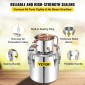 VEVOR Alcohol Still, 50L από ανοξείδωτο ατσάλι Νερό Οινοπνευματοποιητής Distiller με Συμπυκνωτή, 13,2Gal Boiler Wine Making with Copper Tube, Home Brewing Kit με ενσωματωμένο θερμόμετρο για DIY Whisky Wine Brandy, Sil