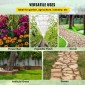 VEVOR Garden Weed Barrier Fabric, 197 g/m² Heavy Duty Landscape Fabric, 120 cm x 3048 cm Weed Block Control for Garden Ground Cover, Υφαντό ύφασμα γεωύφασμα για εξωραϊσμό, κηπουρική, υπόστρωμα, μαύρο