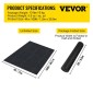VEVOR Garden Weed Barrier Fabric, 197 g/m² Heavy Duty Landscape Fabric, 120 cm x 3048 cm Weed Block Control for Garden Ground Cover, Υφαντό ύφασμα γεωύφασμα για εξωραϊσμό, κηπουρική, υπόστρωμα, μαύρο