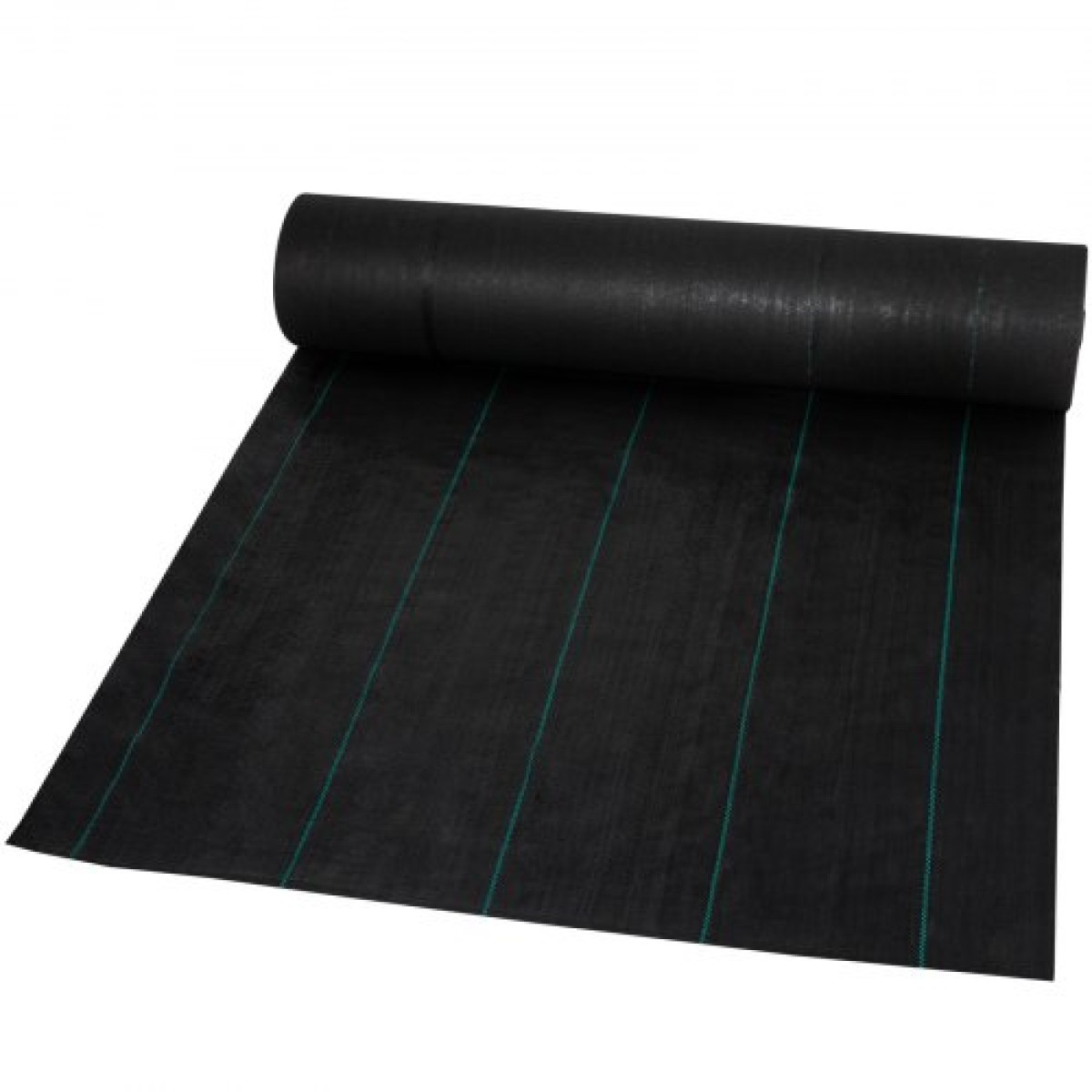 VEVOR Garden Weed Barrier Fabric, 197 g/m² Heavy Duty Landscape Fabric, 120 cm x 3048 cm Weed Block Control for Garden Ground Cover, Υφαντό ύφασμα γεωύφασμα για εξωραϊσμό, κηπουρική, υπόστρωμα, μαύρο