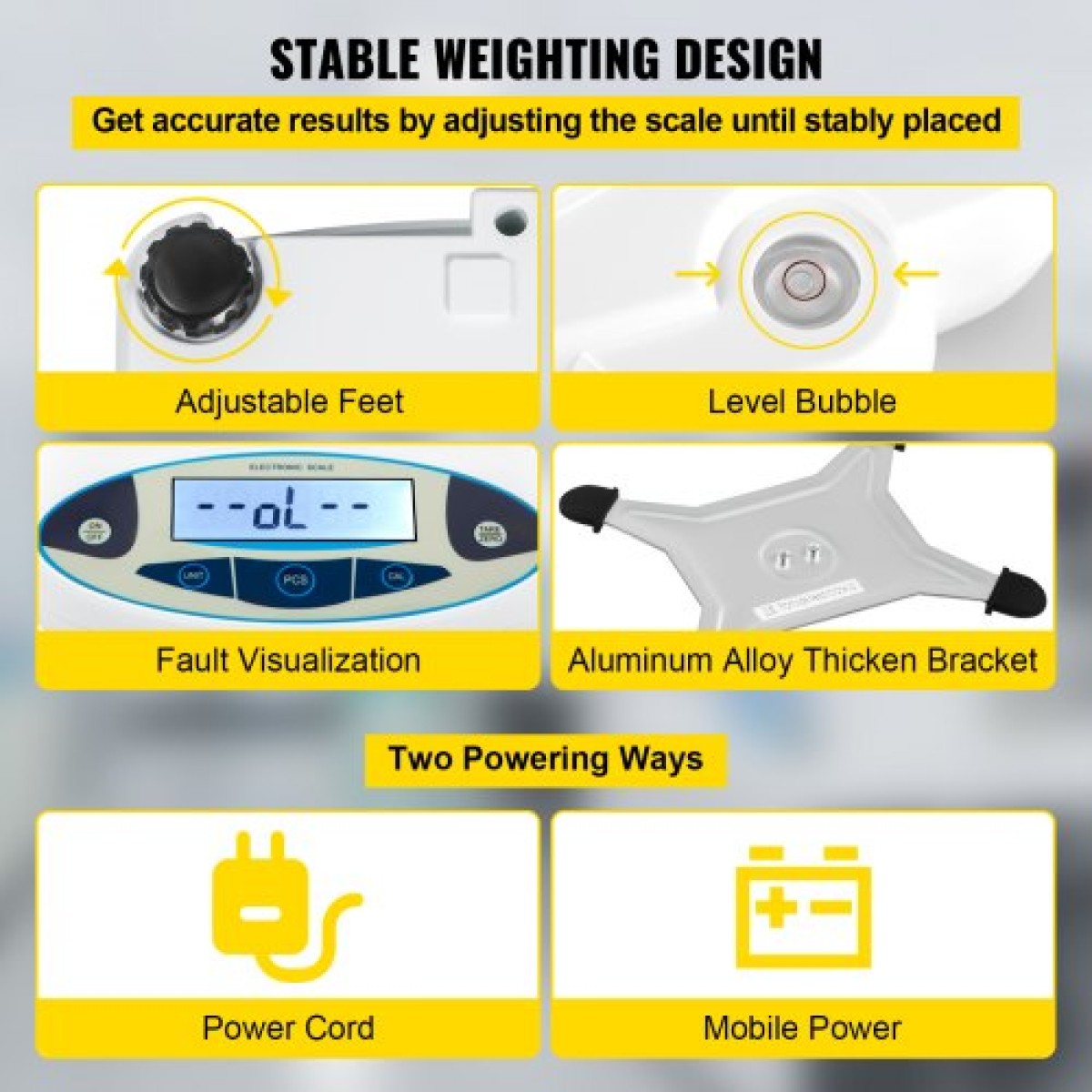 VEVOR Analytical Balance, 5000g x 0,01g Accuracy Lab Scale, High Precision Electronic Analytical Balance, 13 Units Conversion, Counting Function, LCD Display, for Lab University Jewelry (5000g, 0,01g)