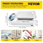 VEVOR Analytical Balance, 5000g x 0,01g Accuracy Lab Scale, High Precision Electronic Analytical Balance, 13 Units Conversion, Counting Function, LCD Display, for Lab University Jewelry (5000g, 0,01g)