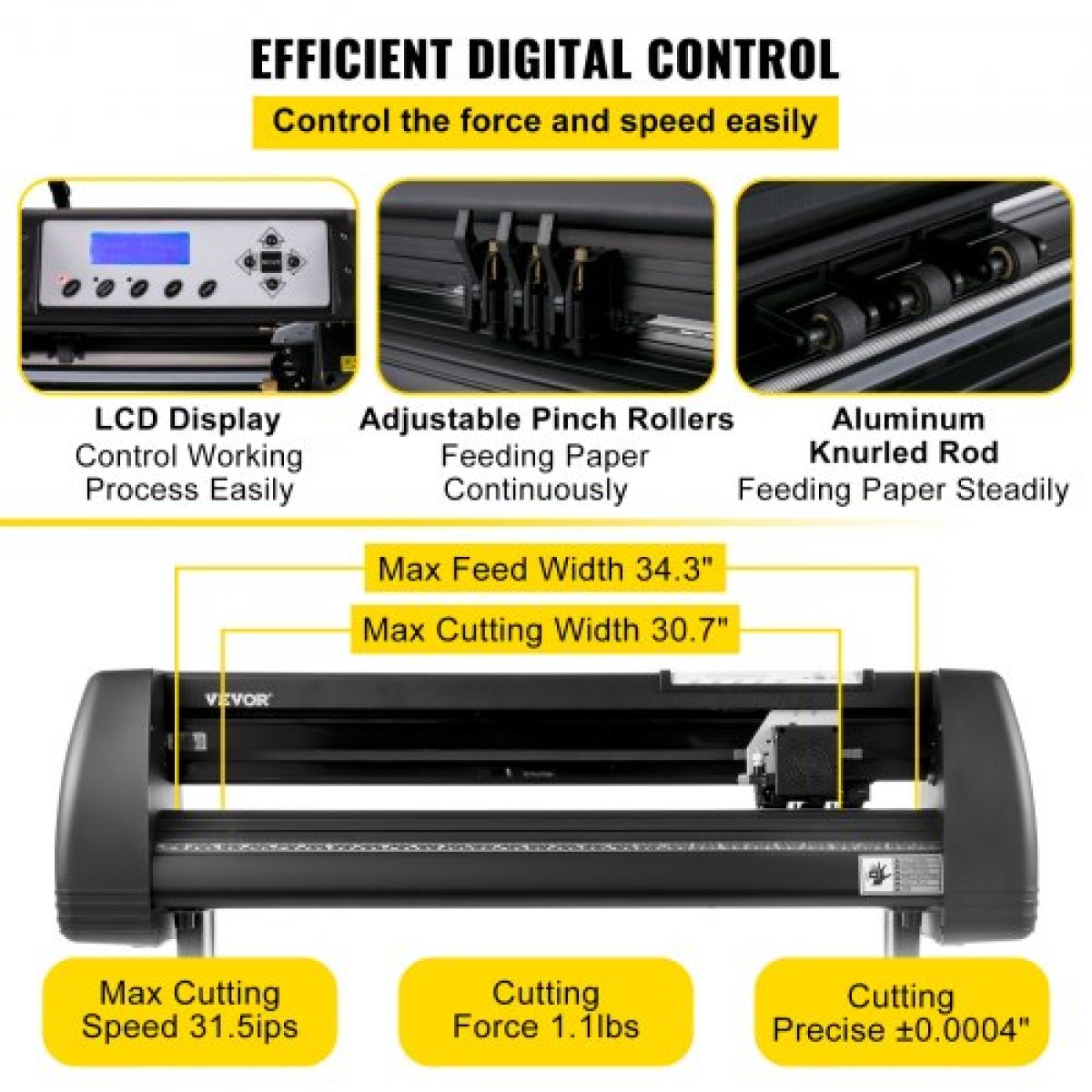 VEVOR 870 mm Vinyl Cutter Machine Vinyl Plotter SignCut Software για Windows