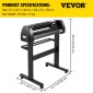 VEVOR 870 mm Vinyl Cutter Machine Vinyl Plotter SignCut Software για Windows