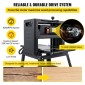 Πλάνη πάχους VEVOR 330 mm(13 ιντσών) Πλάνη πάγκου 2000W Ξυλουργική πλάνη 8000 rpm Ξυλουργική πλάνη 10 AMP Πτυσσόμενη 6m/min Ταχύτητα πλανίσματος με εξάτμιση σκόνης σιδήρου για ξύλινη σανίδα κατεργασίας ξύλου