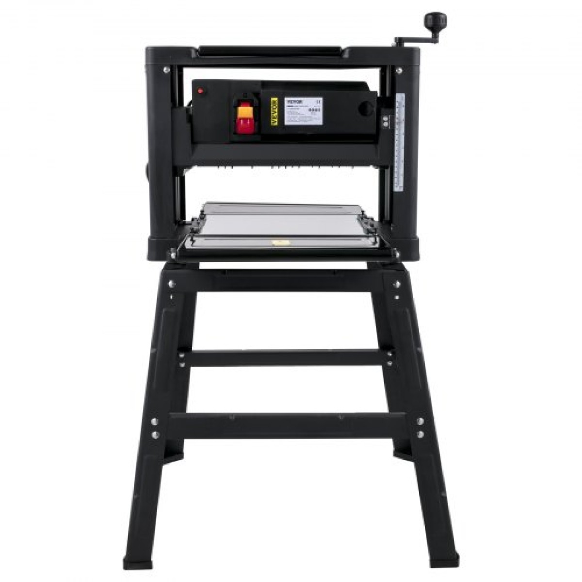 Πλάνη πάχους VEVOR 330 mm(13 ιντσών) Πλάνη πάγκου 2000W Ξυλουργική πλάνη 8000 rpm Ξυλουργική πλάνη 10 AMP Πτυσσόμενη 6m/min Ταχύτητα πλανίσματος με εξάτμιση σκόνης σιδήρου για ξύλινη σανίδα κατεργασίας ξύλου