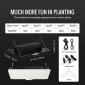 VEVOR LED Grow Light, 150W Full Spectrum Dimmable, High-Yield Samsung 2B1B Diodes Growing Lamp for Indoor Plants Seedling Veg and Bloom Greenhouse Growing, Daisy Chain Driver for 91,4 x 91,4 cm Grow Tent