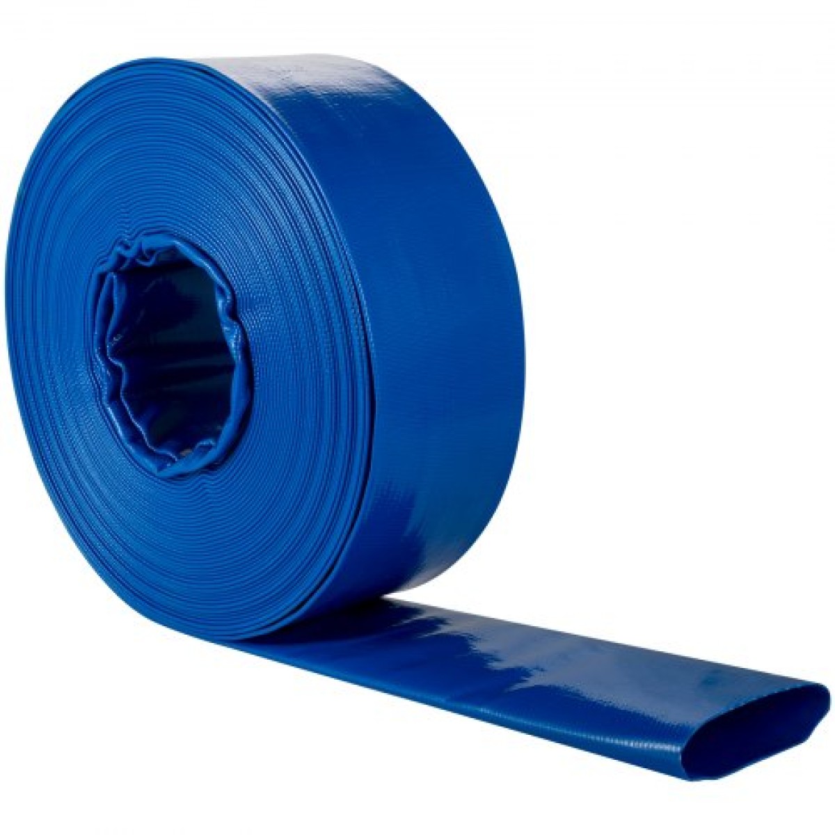 Εύκαμπτος σωλήνας εκκένωσης VEVOR, 38 mm x 32 m, Επίπεδος εύκαμπτος σωλήνας από ύφασμα PVC, σωλήνας αποστράγγισης βαρέως τύπου backwash με σφιγκτήρες, ανθεκτικός στις καιρικές συνθήκες και ανθεκτικός στη διάρρηξη, Ιδανικός για πισίνα και μεταφορά νερού, μ