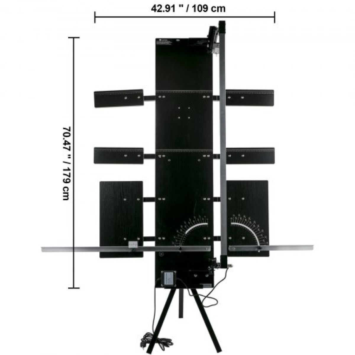 Μηχάνημα κοπής φελιζόλ VEVOR 42cm Μέγ.Πάχος κοπής Αφροκόφτης 127cm Μέγ.Μήκος Hot Wire Foam Cutter 0-90° Styrofoam Cutter Έξι καλώδια θέρμανσης με πλευρική πλάκα βάσης για κοπή αφρού Pearl Cott